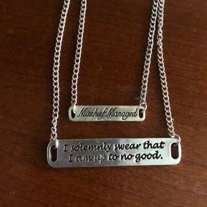 Harry Potter mischief managed necklaces
